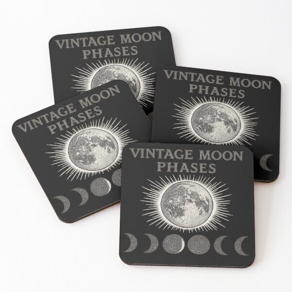 Item preview,  Vintage Moon Phases – Retro Astronomy Illustration designed and sold by freackly.