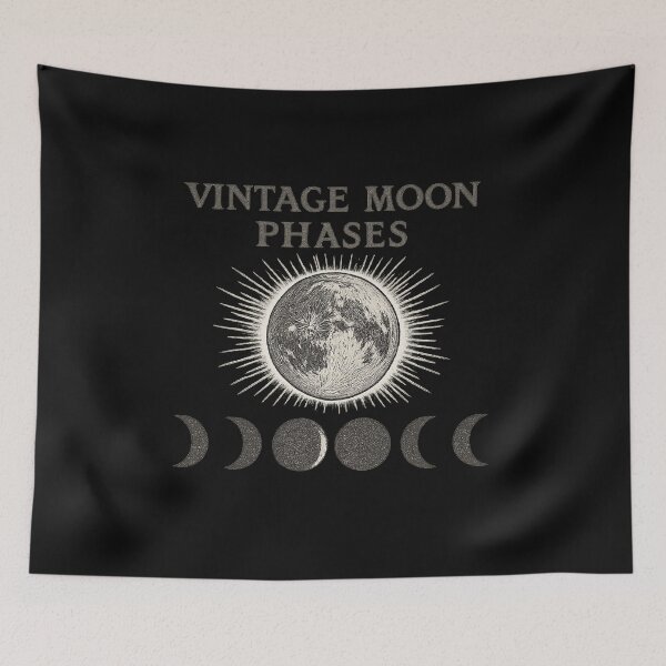 Item preview,  Vintage Moon Phases – Retro Astronomy Illustration designed and sold by freackly.