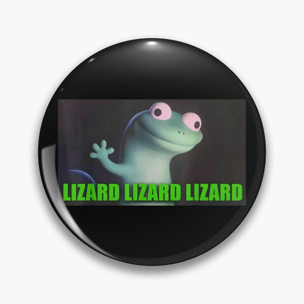Item preview, Funny Weirdcore Animal Lizard Lizard Lizard Meme - Derpy Lizard Button designed and sold by ivotee.
