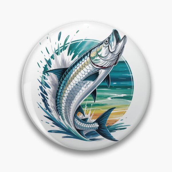 Item preview, Tarpon Power Splash – Epic Jump in Tropical Waters designed and sold by FusiTink.