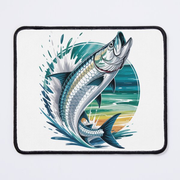 Item preview, Tarpon Power Splash – Epic Jump in Tropical Waters designed and sold by FusiTink.