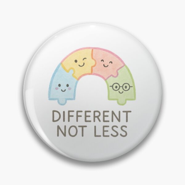 Item preview, Different Not Less – Neurodiversity Puzzle Rainbow designed and sold by blacksugarkw.
