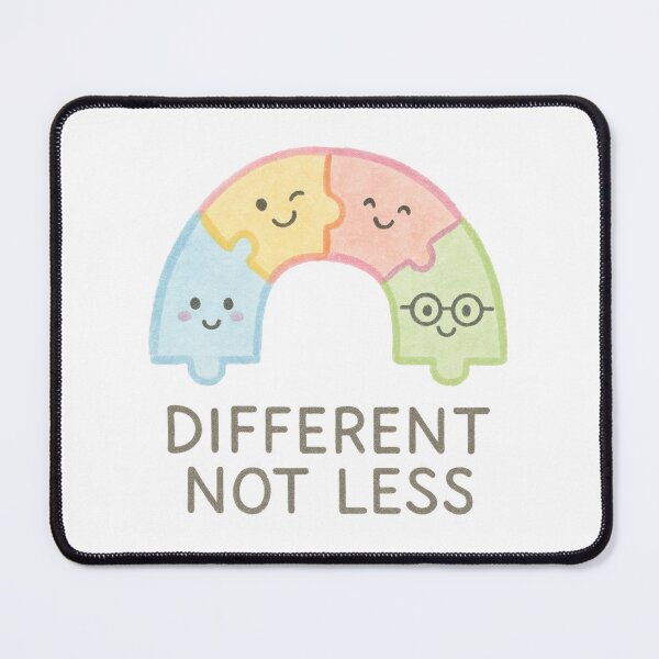 Item preview, Different Not Less – Neurodiversity Puzzle Rainbow designed and sold by blacksugarkw.