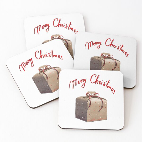 Item preview, Holiday gift box with festive design celebrating Christmas season in a minimalist style designed and sold by Ms. Iryna.