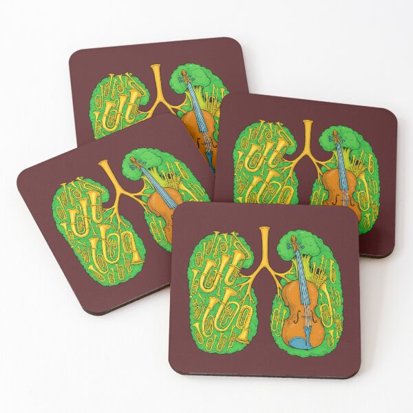 Item preview, Broccoli Brass Lungs Surrealistic Musician vibe designed and sold by Sarcastic designs.