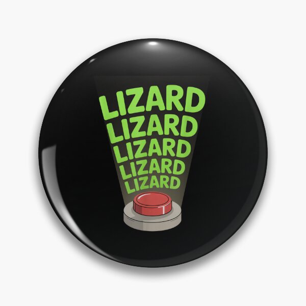 Item preview, Funny Weirdcore Animal Lizard Lizard Lizard Meme - Derpy Lizard Button designed and sold by ivotee.