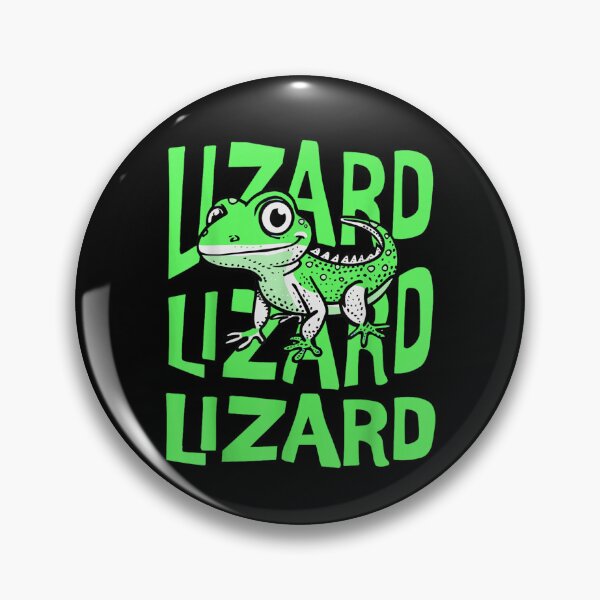 Item preview, Funny Weirdcore Animal Lizard Lizard Lizard Meme - Derpy Lizard Button designed and sold by ivotee.