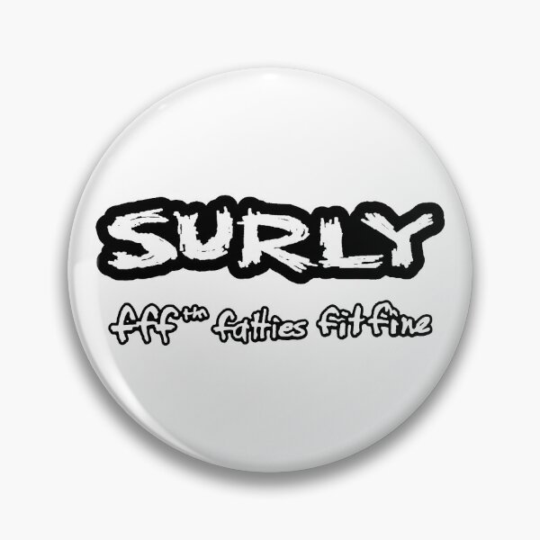 Artikelvorschau, Surly „Fatties Fit Fine“ Distressed Logo – Fat Bike Culture Classic entworfen und verkauft von collectees1.