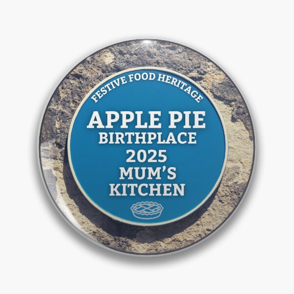 Item preview, 2025 Blue Plaque Apple Pie Birthplace - Mum's Kitchen. designed and sold by MPC-Mince-Pies.