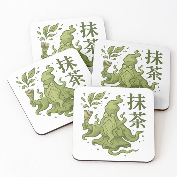 Item preview, Matcha Spirit Japanese Green Tea Master Kawaii Zen Meditation designed and sold by Alchemy Ink.