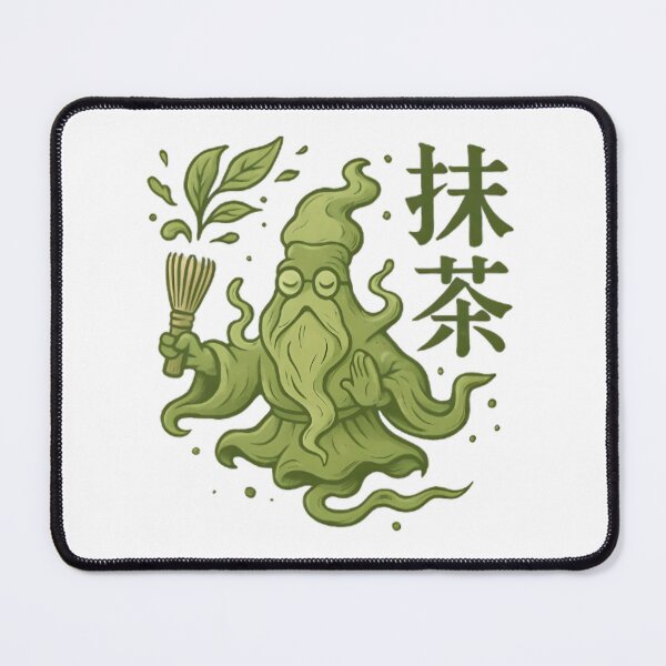 Item preview, Matcha Spirit Japanese Green Tea Master Kawaii Zen Meditation designed and sold by Alchemy Ink.