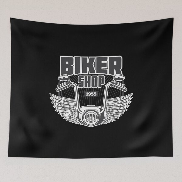 Item preview, vintage biker shop designed and sold by Joncasmiart.
