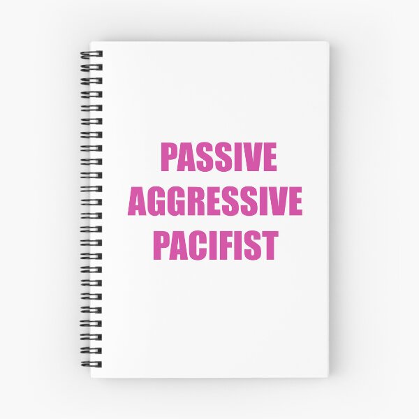 Item preview, PASSIVE AGGRESSIVE PACIFIST (pink) designed and sold by Passive Aggressive Pacifist.