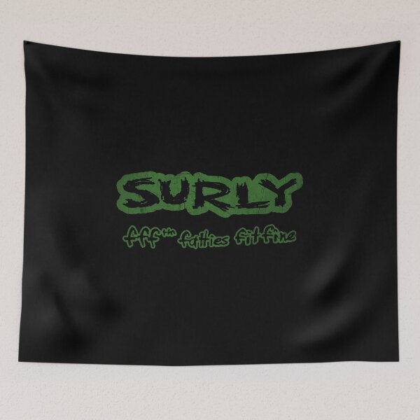 Item preview, Surly “Fatties Fit Fine” Distressed Logo – Fat Bike Culture Classic designed and sold by collectees1.