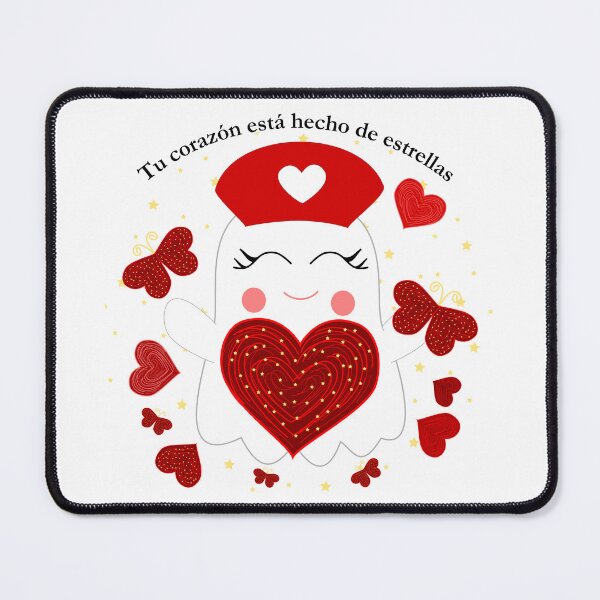 Item preview, Linda enfermera fantasma sosteniendo un corazón lleno de estrellas designed and sold by Almitanursa.