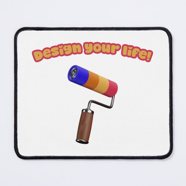 Item preview, Design Your Life – Colorful Paint Roller Illustration designed and sold by Ventrik.