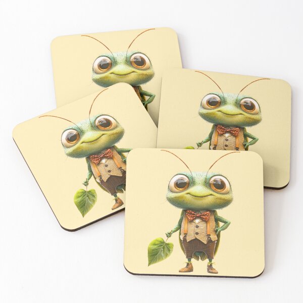 Item preview, Sir Hopperton, the Dapper Leaf Courier designed and sold by MYTHIC PEEL STICKERS.