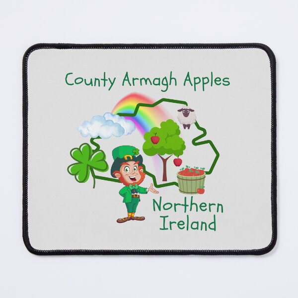 Item preview, County Armagh apples are found at the end of a rainbow. designed and sold by MPC-Mince-Pies.