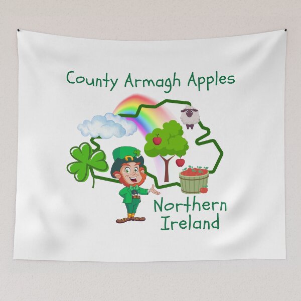 Item preview, County Armagh apples are found at the end of a rainbow. designed and sold by MPC-Mince-Pies.