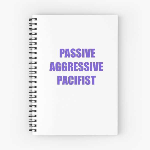 Item preview, PASSIVE AGGRESSIVE PACIFIST (purple) designed and sold by Passive Aggressive Pacifist.