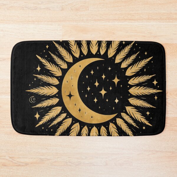 Item preview, Moon in Circle of Abundance – Soft Golden Flow designed and sold by 	aluzia.design.