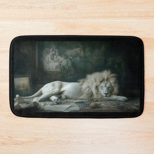 Item preview, Sleeping white lion designed and sold by 3ling_Design.