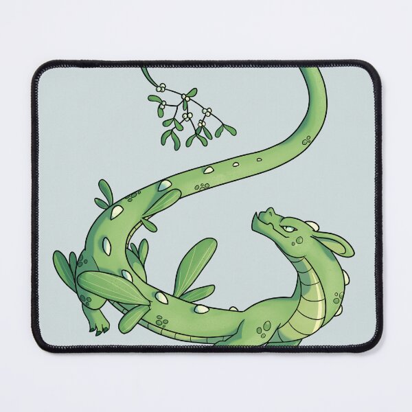 Item preview, Festive Mistletoe Dragon designed and sold by LotteDraws.