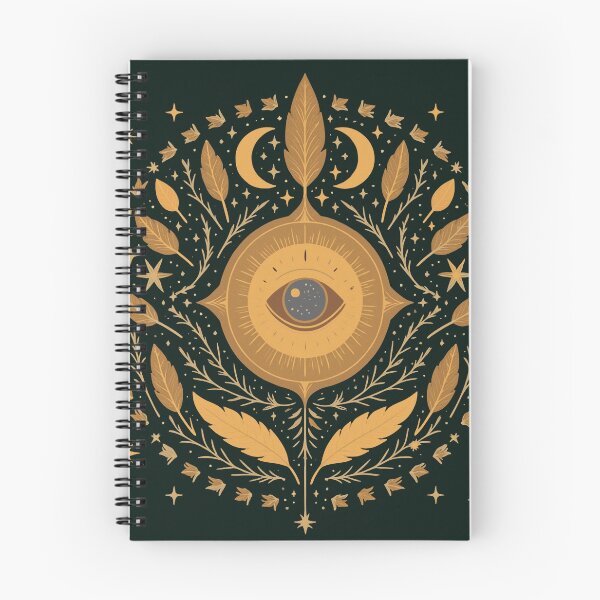 Item preview, Sacred Vision Bloom – Golden Cosmic Eye designed and sold by 	aluzia.design.