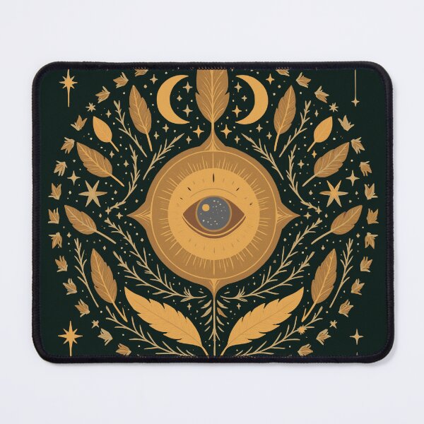 Item preview, Sacred Vision Bloom – Golden Cosmic Eye designed and sold by aluzia.design.