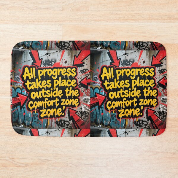 Item preview, “All progress takes place outside the comfort zone” designed and sold by casamomo.