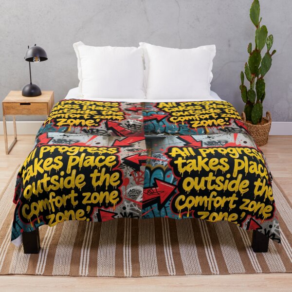 Item preview, “All progress takes place outside the comfort zone” designed and sold by casamomo.