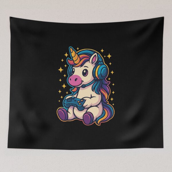 Item preview, Gaming Unicorn designed and sold by Samotivation.