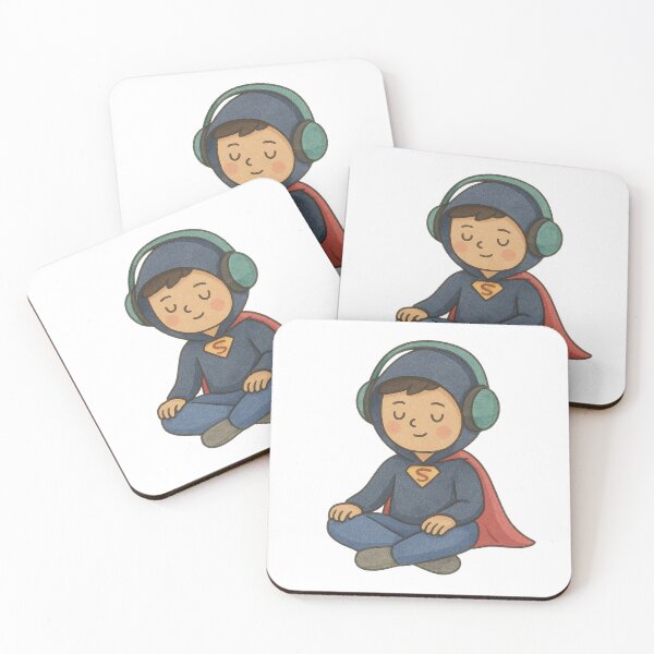 Item preview, Calm Superhero – Quiet Time Illustration designed and sold by blacksugarkw.