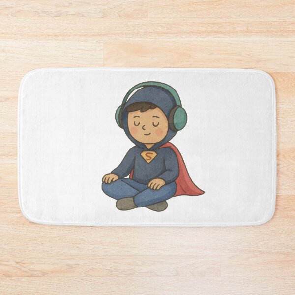 Item preview, Calm Superhero – Quiet Time Illustration designed and sold by blacksugarkw.