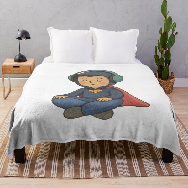 Item preview, Calm Superhero – Quiet Time Illustration designed and sold by blacksugarkw.