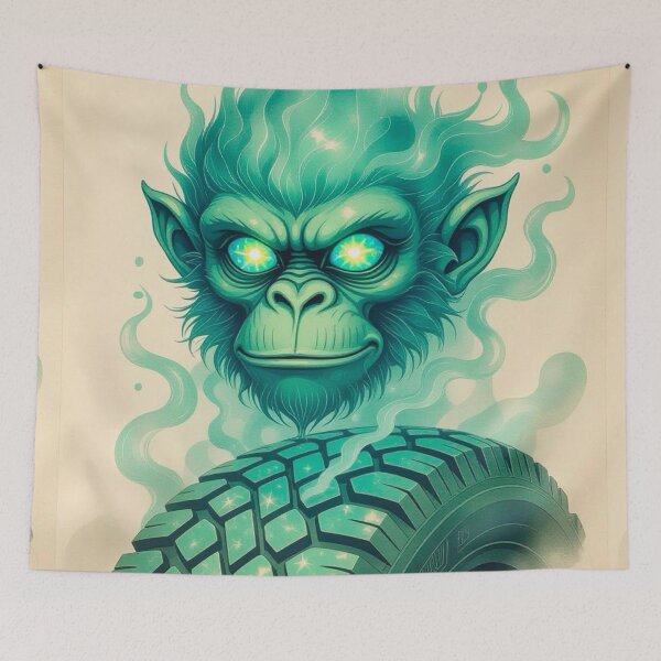 Item preview, Green Monkey Machine  designed and sold by MatrixTattoo.