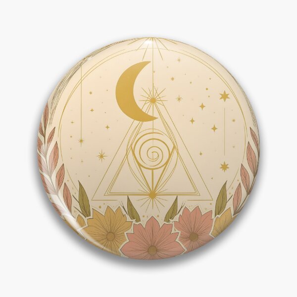 Item preview, Luminous Altar of Rebirth – Golden Floral Geometry Luminous Altar of Rebirth – Golden Floral Geometry designed and sold by 	aluzia.design.