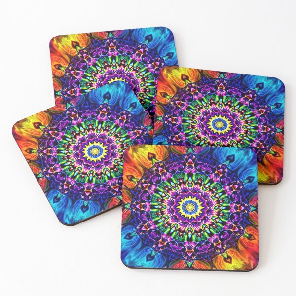 Item preview, Boho Psychedelic Kaleidoscope Style designed and sold by HLPsychDesigns.