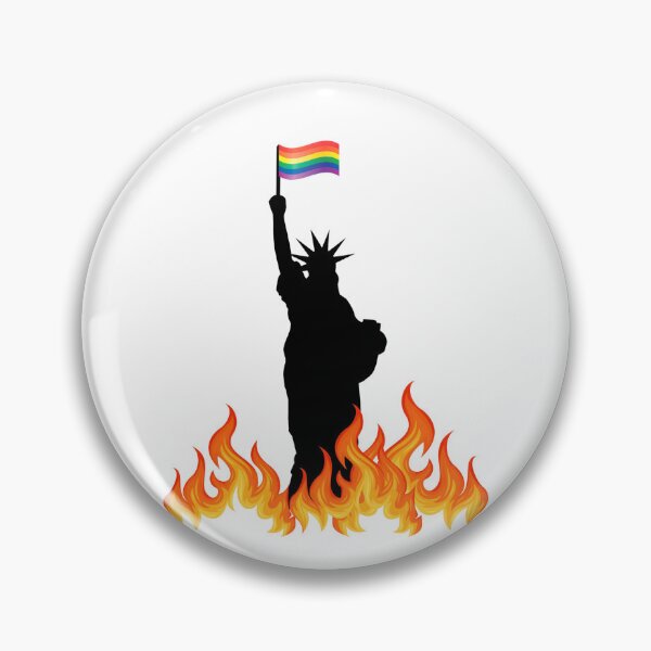 Item preview, Statue of Liberty On Fire designed and sold by UnitedDems.
