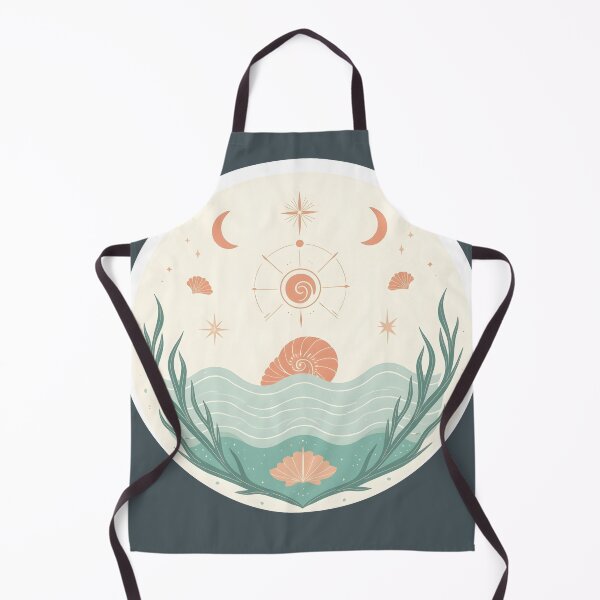 Item preview, Sacred Water Dawn – Coral Spiral & Light Seaweed designed and sold by 	aluzia.design.