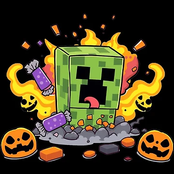 Artwork thumbnail, Exploding Candy Creeper by Thompika