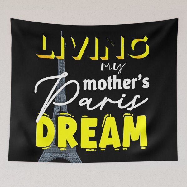 Item preview, Living my mother's Paris dream green -Yellow designed and sold by Nathlee-R-Grant.