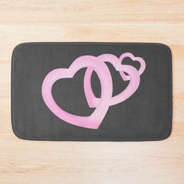 Item preview, Linking 3 three pink hearts in outline chain designed and sold by MYTOPSHELF.