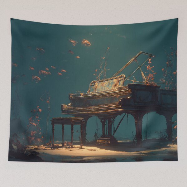 Item preview, The Forgotten Melody Beneath the Waves designed and sold by oanaunciuleanu.