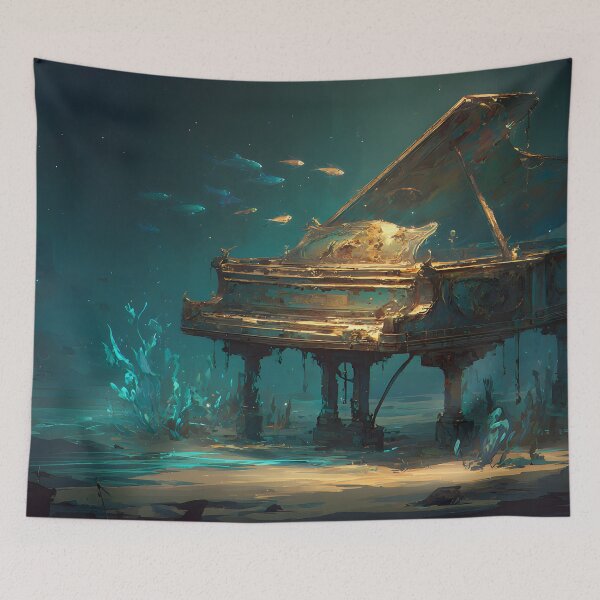 Item preview, The Forgotten Melody Beneath the Waves designed and sold by oanaunciuleanu.