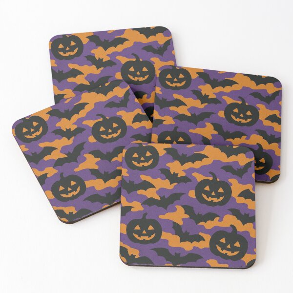 Item preview, Jack-o'-lanterns and Bats Camo designed and sold by Woven-myth.