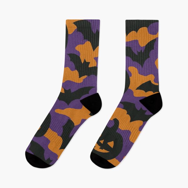 Item preview, Jack-o'-lanterns and Bats Camo designed and sold by Woven-myth.