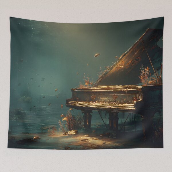 Item preview, The Forgotten Melody Beneath the Waves designed and sold by oanaunciuleanu.