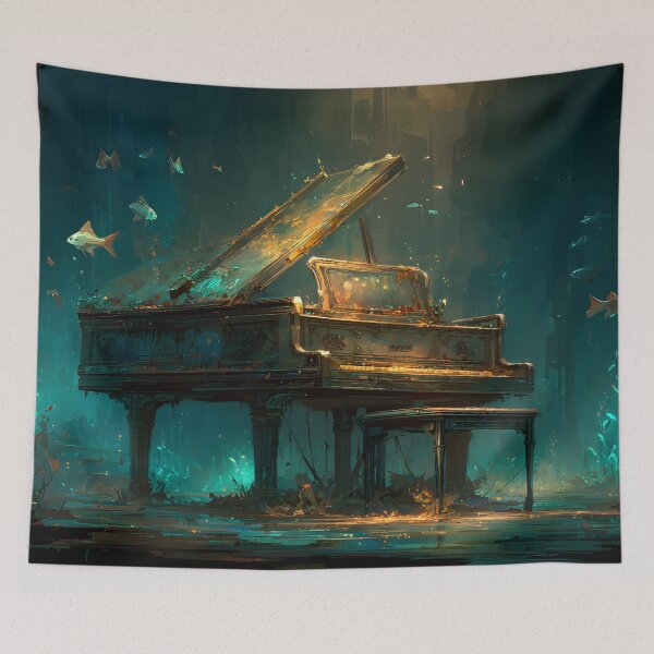 Item preview, The Forgotten Melody Beneath the Waves designed and sold by oanaunciuleanu.