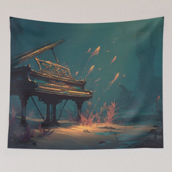 Item preview, The Forgotten Melody Beneath the Waves designed and sold by oanaunciuleanu.